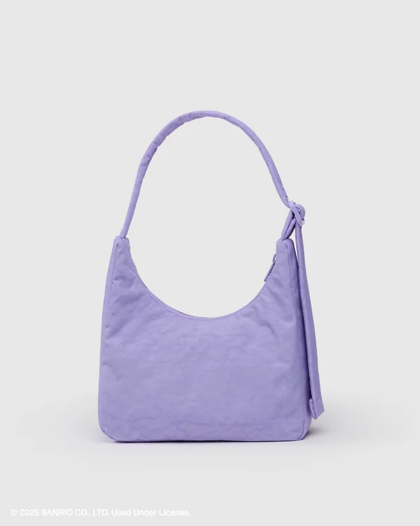Mini Nylon Shoulder Bag - Sale - Embroidered Hello Kitty & My Melody - Material: heavyweight-nylon