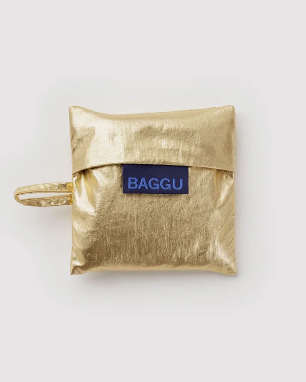 Baby Baggu - Gold Metallic - Material: ripstop-nylon