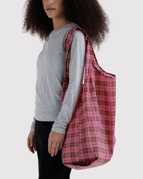 Big Baggu - Azalea Pink Tartan - Size: OS