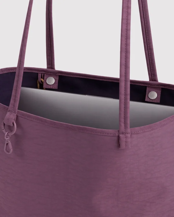 Medium Nylon Reversible Tote - Wild Plum Mix - Material: heavyweight-nylon