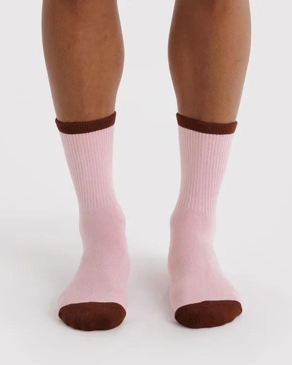 Ribbed Sock - Blush Mix - Size: OS