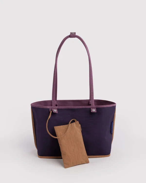 Medium Nylon Reversible Tote - Wild Plum Mix - Material: heavyweight-nylon