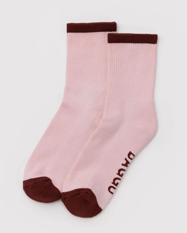 Ribbed Sock - Blush Mix - Size: OS