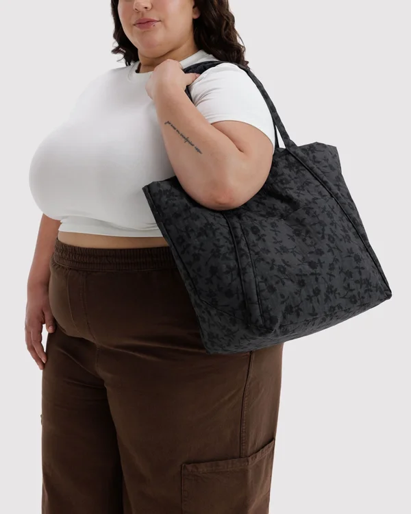 Cloud Bag - Charcoal Ditsy Floral - Material: heavyweight-nylon