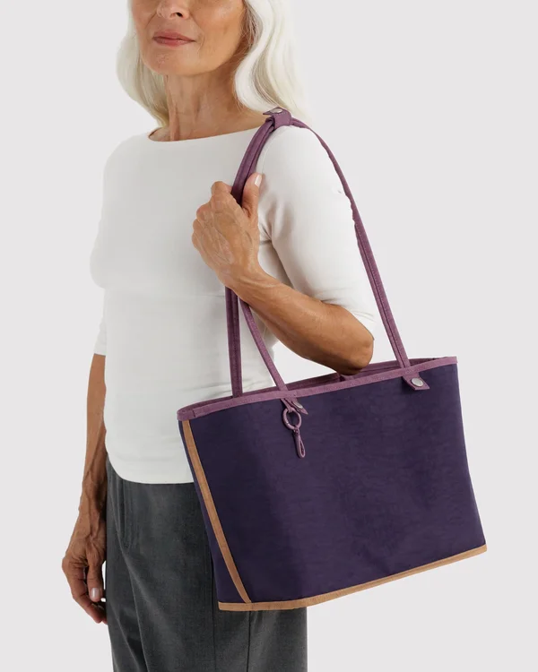 Medium Nylon Reversible Tote - Wild Plum Mix - Material: heavyweight-nylon