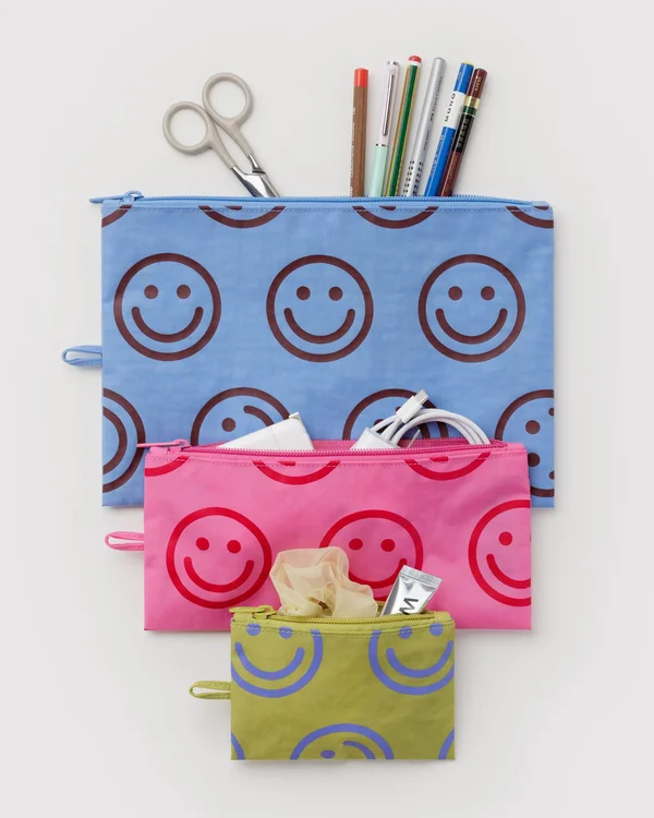 Flat Pouch Set - Pop Happy Mix - Material: heavyweight-nylon