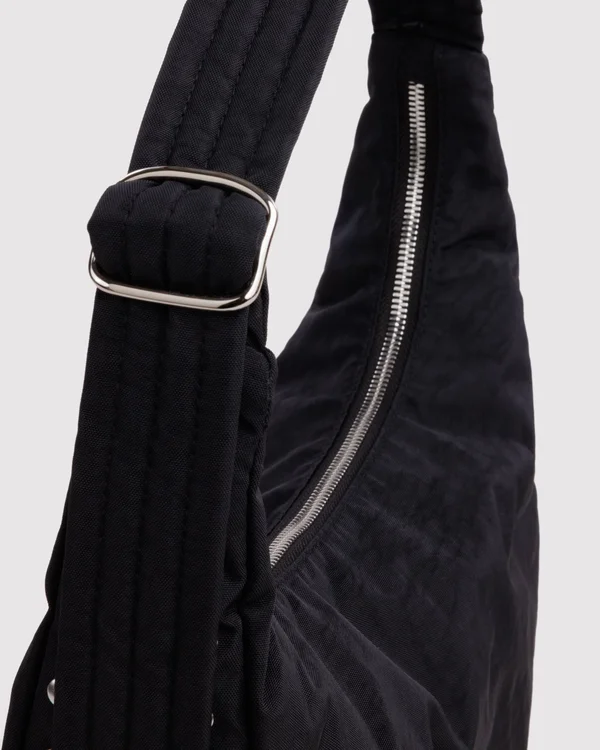 Nylon Shoulder Bag - Studs