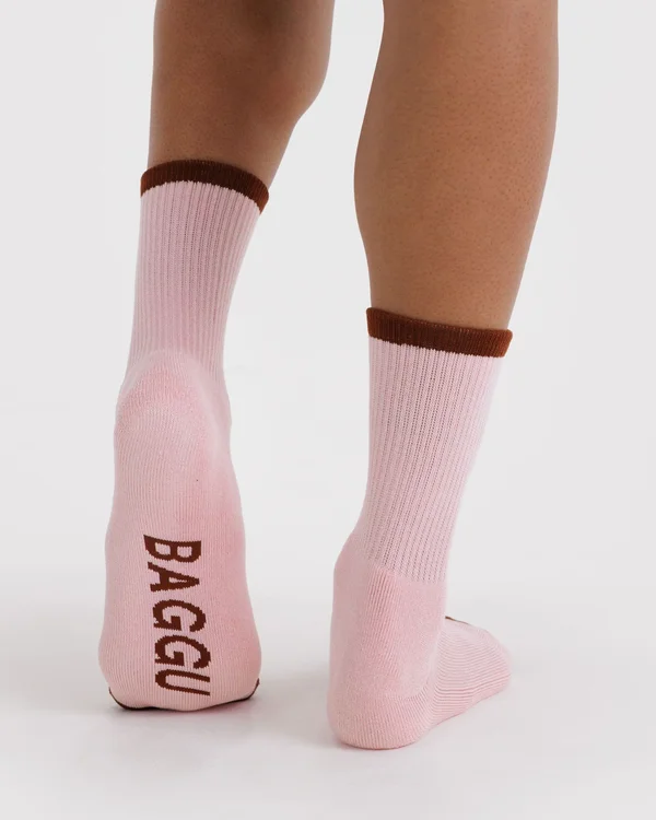 Ribbed Sock - Blush Mix - Size: OS